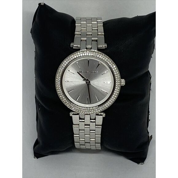 Michael Kors MK3426 Womens Silver Stainless Steel Analog Dial Quartz Watch VK224 - Picture 1 of 12